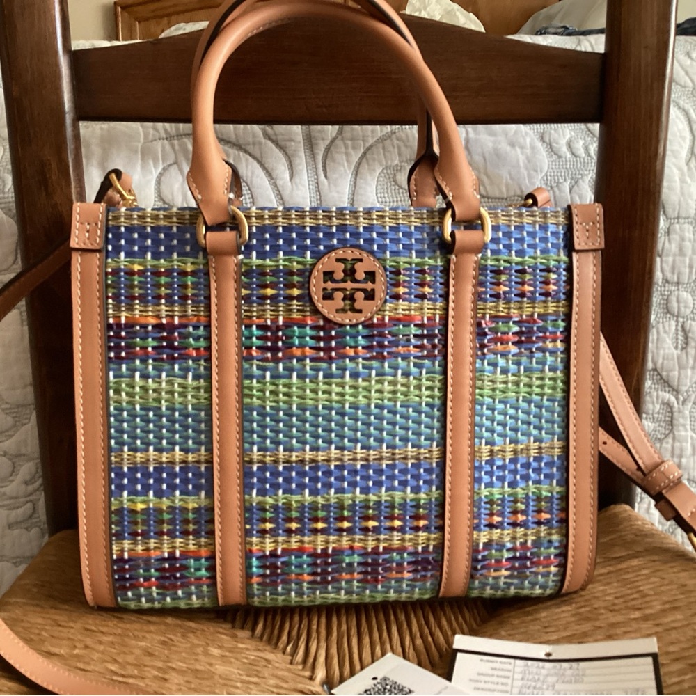 Tory Burch Woven Blake Satchel